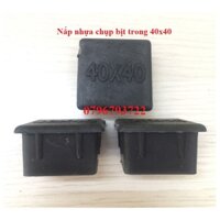 Bộ 10 cái nắp chụp nhựa vuông 40x40_bịt trong chân bàn ghế, nút chân chống xước, bịt trong chân ống