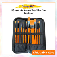 Bộ 10 Cây Cọ Vẽ Màu Acrylic Màu nước Sunway