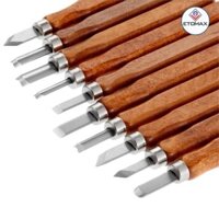 Bộ 10 cây đục tiện gỗ mini đa năng cao cấp