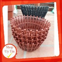 Bộ 10 chậu nhựa giả gỗ trồng lan có lan phụ phi 30