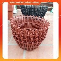 Bộ 10 chậu nhựa giả gỗ trồng lan có lan phụ phi 30