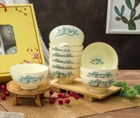 Bộ 10 Chén Ăn Cơm Gốm Sứ Bát Tràng Cao Cấp Đa Dạng Mẫu Mã Cực Đẹp