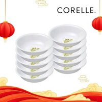 Bộ 10 Chén súp thủy tinh Corelle 410-OG-LP, hoa văn Olive Garden, 17cm, 290ml