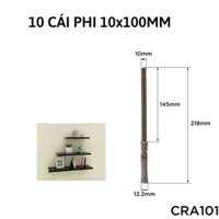 Bộ 10 chốt âm kệ treo tường