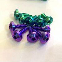 Bộ 10 con ốc GR5 Titanium 5 ly xoắn (M5*18) dàn áo Yamaha, Ex, Sirus, ốc bô e tất cả các dòng tay ga cho Honda Yamaha