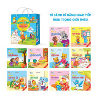 Bộ 10 Cuốn Truyện Tranh Kỹ Năng Giao Tiếp Cho Bé  Song Ngữ Việt Anh