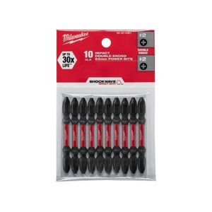 Bộ 10 Đầu vặn vít ngắn PH2-65mm Milwaukee 48-32-4361