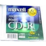 Bộ 10 đĩa trắng CD-R Maxell 700MB có vỏ