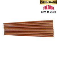 Bộ 10 Đôi Đũa Gỗ Cẩm Trơn Cao Cấp TOKDODO - Đũa Trơn