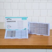 Bộ 10 đôi đũa HAATZ CIM316 inox 316L an toàn cho sức khoẻ, không gỉ sét, không nấm mốc, chính hãng