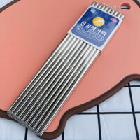 Bộ 10 đôi đũa Inox Chân Không 23cm GGOMI Hàn Quốc chống ẩm mốc kháng khuẩn 100%
