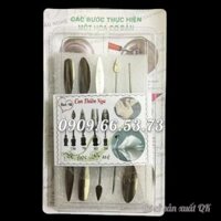 Bộ 10 dụng cụ làm rau câu 3D  Set 16  Bộ làm con thiên nga - Tặng kèm kim nhụy  Mã số 1667