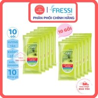 [BỘ 10 GÓI KHĂN ƯỚT FRESSI CARE APPLE 20 MIẾNG] Khăn Giấy Ướt FRESSI APPLE Hương Táo Xanh Tươi Trẻ  - TIEMNHACHUN