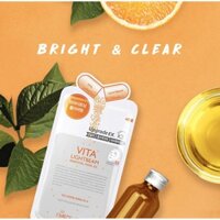 🌺Bộ 10 Gói Mặt Nạ Dưỡng Trắng Sáng Da Chiết Xuất Vitamin Mediheal Vita Lightbeam Essential Mask 24ml X10🌺