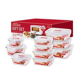 Bộ 10 hộp thủy tinh chịu nhiệt Lock&Lock LLG455S001