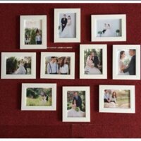 Bộ 10 khung ảnh 13x18( để bàn hoặc chéo tường)