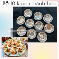 Bộ 10 khuôn làm bánh bèo