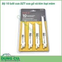 Bộ 10 lưỡi cưa kiếm đa năng DZT cưa gỗ và kim loại mềm