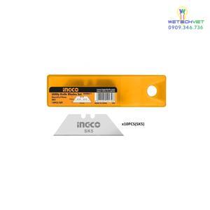 Bộ 10 lưỡi dao tiện dụng 61x19mm Ingco HUKB611