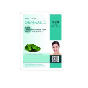 Bộ 10 mặt nạ collagen chiết xuất lô hội Dermal Fresh Aloe Collagen Essence Mask