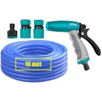Bộ 10 mét ống nhựa mềm khớp nối vòi xịt rữa xe tưới cây chỉnh tia TOTAL THWS030301 THWS010301 AquaMate