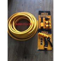Bộ 10 mét ống nhựa PVC Fi21 khớp nối ống vòi xịt rữa tưới cây chỉnh tia đa năng INGCO HWSG032 HHCS03122 HPH2001 - HWSG03
