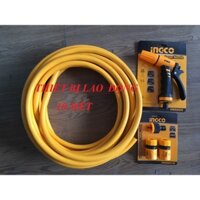 Bộ 10 mét ống nhựa PVC Fi21 khớp nối ống vòi xịt rữa tưới cây chỉnh tia đa năng INGCO HWSG032 HHCS03122 HPH2001