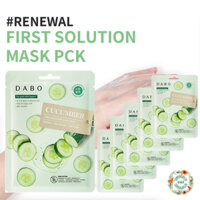 BỘ 10 MIẾNG ĐẮP MẶT NẠ DƯỠNG TRẮNG GIẢM DẦU TINH CHẤT DƯA LEO CAO CẤP HÀN QUỐC - DABO CURCUMBER MASK PACK