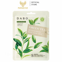 Bộ 10 miếng mặt nạ trà xanh Dabo First Solution Mask Pack Green Tea Hàn Quốc Chính Hãng