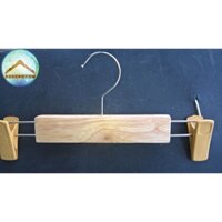 Bộ 10 Móc Gỗ Kẹp Quần Tây Hàng Xuất Khẩu, Móc Thời Trang