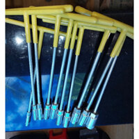 Bộ 10 món tuýp chữ T 8-9-10-12-13-14-15-16-17-19mm (cần chữ T) đủ số tay vặn khẩu chữ T vặn đai ốc ecu lục giác