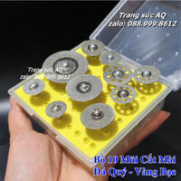 Bộ 10 Mũi Cắt Mài Đá Quý Cho Máy Cầm Tay