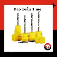 Bộ 10 mũi dao CNC xoắn 1 lưỡi me, 2me loại tốt chuẩn chính hãng - Mũi phay CNC dao cắt cnc gỗ mdf xoắn