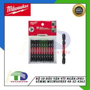 Bộ 10 mũi đầu vặn vít ngắn(PH3-65mm) Milwaukee 48-32-4362