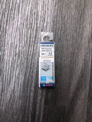 Bộ 10 mũi khoan Bosch HSS-Co 3.5 mm 2608585879