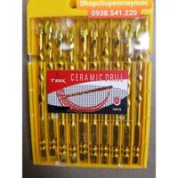 BỘ 10 MŨI KHOAN ĐA NĂNG 4 CẠNH (KHOAN TƯỜNG, GẠCH, KÍNH) CHUYÊN DÙNG TBK 6MM