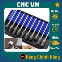 Bộ 10 Mũi Mài Hợp Kim chuyên cắt, tạo hình gỗ, đồ mỹ ghệ Cán 3mm Lắp Máy Mài, Máy Cắt MiNi Cầm Tay