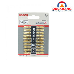 Bộ 10 mũi vặn vít Bosch 2608521042