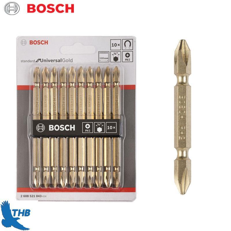 Bộ 10 mũi vặn vít Bosch 2608521043