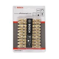 Bộ 10 mũi vặn vít Bosch 2608521042 Gold