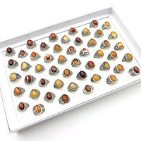 Bộ 10 Nhẫn Bạc Thời Trang Cho Nam Và Nữ