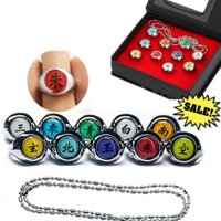 Bộ 10 Nhẫn Hóa Trang Nhân Vật Trong Naruto Akatsuki Kèm Hộp Quà Cho Nam Và Nữ