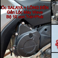 BỘ 10 ốc lốc máy SALAYA INOX 304 + Lông đền lắp xe Wave A 110 2017-2023