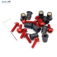 Bộ 10 Ốc Vít M5 5mm Cố Định Kính Chắn Gió Chống Rung Cho Xe Máy Honda XADV750 X-ADV750 X ADV 750