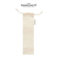 Bộ 10 Ống hút Tre ECOHUB Tự nhiên, Hút nước  Trà Sữa  Sinh tố, L20cm, D6-10mm. Reusable Bamboo Straws - túi vải ecohub