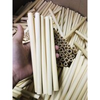 Bộ 10 ống hút tre ONGTRE chiều dài 20cm dùng cho nhà hàng, khách sạn, quà tặng doanh nghiệp - Trân Châu 20cm