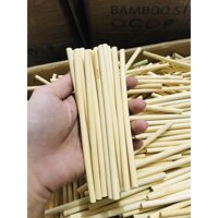 Bộ 10 ống hút tre ONGTRE chiều dài 20cm dùng cho nhà hàng, khách sạn, quà tặng doanh nghiệp - 15cm