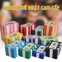 Bộ 10 phỉnh vuông cao cấp lõi thép dùng trong casino