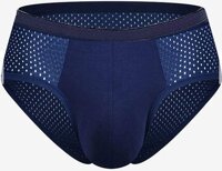 Bộ 10 Quần lót nam thông khí chất đẹp cực mát Mẫu 304-thông khí - Nhiều màu - Size 2XL 52-62kg