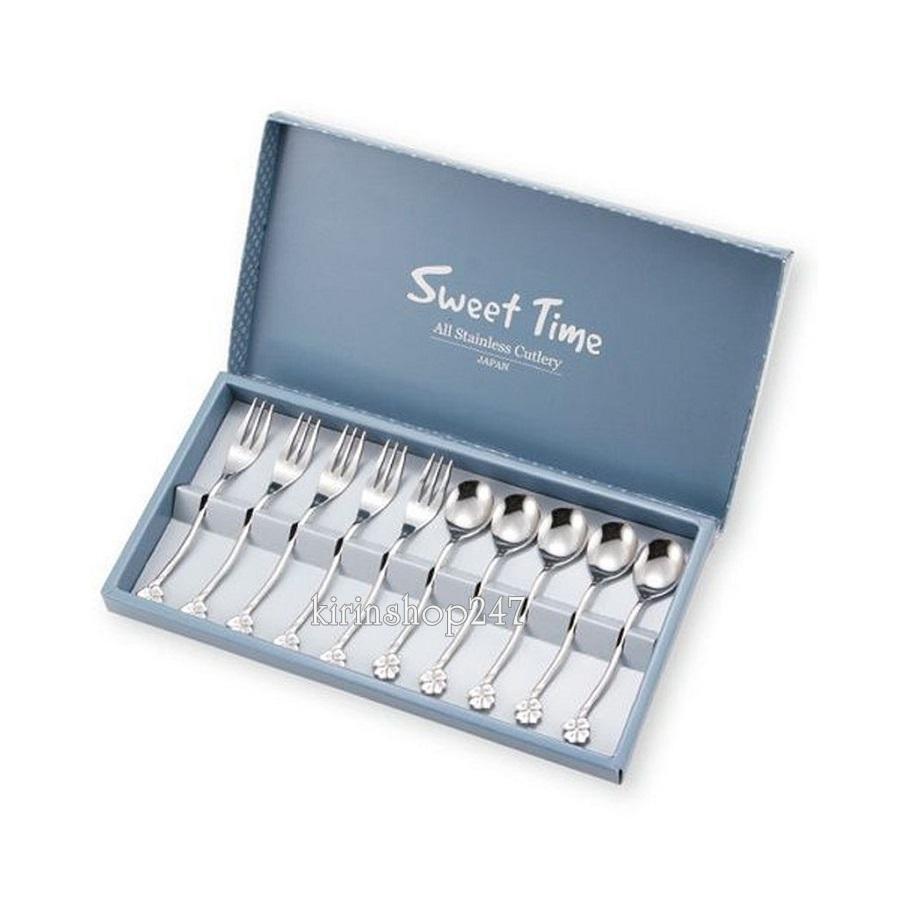 Bộ 10 thìa dĩa Inox Sweet Time